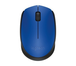 Logitech M171 Black, Blue, Yes, Wireless Mysz,