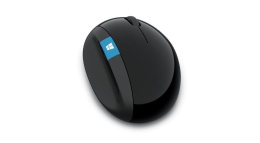 Microsoft L6V-00005 Sculpt Ergonomic Mysz, USB, Wireless, Black, Yes