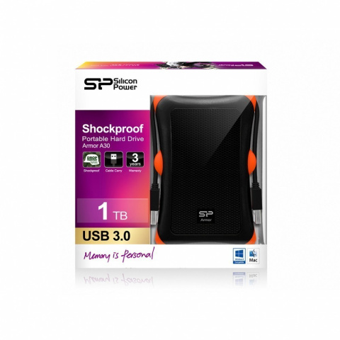 Silicon Power Armor A30 1TB 2.5 ", USB 3.1, Black Silicon Power Armor A30 1TB 2.5 ", USB 3.1, Black