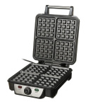Waffle maker Camry CR 3025 Black/Stainless steel, 1150 W, Belgium, Number of waffles 4 Waffle maker Camry CR 3025 Black/Stainless steel, 1150 W, Belgium, Number of waffles 4