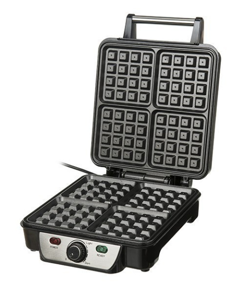 Waffle maker Camry CR 3025 Black/Stainless steel, 1150 W, Belgium, Number of waffles 4 Waffle maker Camry CR 3025 Black/Stainless steel, 1150 W, Belgium, Number of waffles 4