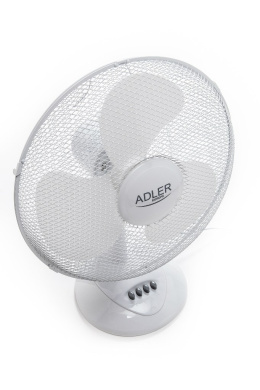 Wentylator 40cm ADLER AD 7304, Biały, 55W