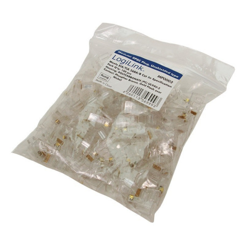 Wtyk RJ45 CAT5 LogiLink MP0002 100szt Wtyk RJ45 CAT5 LogiLink MP0002 100szt