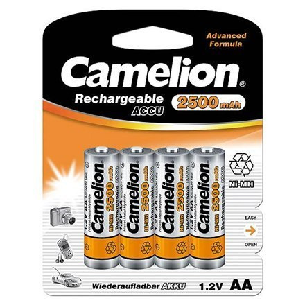 Akumulator Camelion AA/HR6, 2500 mAh, Rechargeable Batteries Ni-MH, 4 pc(s) Akumulator Camelion AA/HR6, 2500 mAh, Rechargeable Batteries Ni-MH, 4 pc(s)