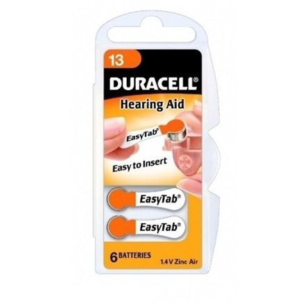 Baterie Duracell A13/DA13/ZL13, Zinc air cells, 6 pc(s) Baterie Duracell A13/DA13/ZL13, Zinc air cells, 6 pc(s)