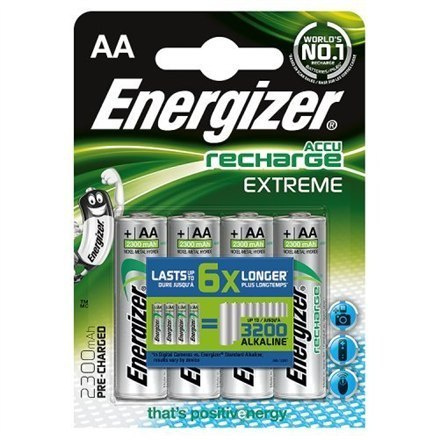 Energizer AA/HR6, 2300 mAh, Rechargeable Accu Extreme Ni-MH, 4 pc(s) Energizer AA/HR6, 2300 mAh, Rechargeable Accu Extreme Ni-MH, 4 pc(s)