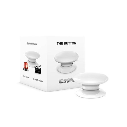 Fibaro FGPB-101-1 The Button, Radio protocol: Z-Wave (500 series chip), Biały Fibaro FGPB-101-1 The Button, Radio protocol: Z-Wave (500 series chip), Biały