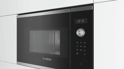 Kuchenka mikrofalowa Bosch Microwave Oven BFL524MS0 20 L, Retractable, Rotary knob, round, Touch Control 800W Black Kuchenka mikrofalowa Bosch Microwave Oven BFL524MS0 20 L, Retractable, Rotary knob, round, Touch Control 800W Black