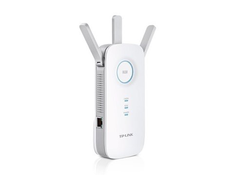 TP-LINK Extender RE450 802.11ac, 2.4GHz/5GHz, 450+1300 Mbit/s, 10/100/1000 Mbit/s, Ethernet LAN (RJ-45) ports 1, Antenna type 3 TP-LINK Extender RE450 802.11ac, 2.4GHz/5GHz, 450+1300 Mbit/s, 10/100/1000 Mbit/s, Ethernet LAN (RJ-45) ports 1, Antenna type 3