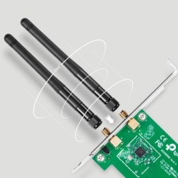 TP-LINK TL-WN881ND, PCI Express Adapter 2.4GHz, 802.11n, 300Mbps, 1xDetachable antenna 2dBi