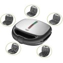 Adler Multifunctional baking device 5 in 1 AD 3040 Black, inox, Number of plates 5, Ceramic coating