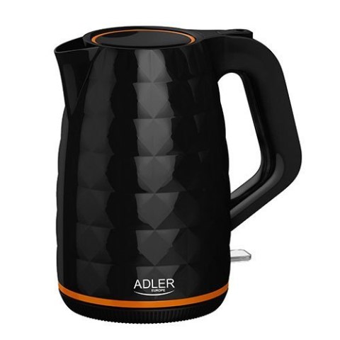 Adler Kettle AD 1277 Standard, Plastic, Black, 2200 W, 360° rotational base, 1.7 L Adler Kettle AD 1277 Standard, Plastic, Black, 2200 W, 360° rotational base, 1.7 L