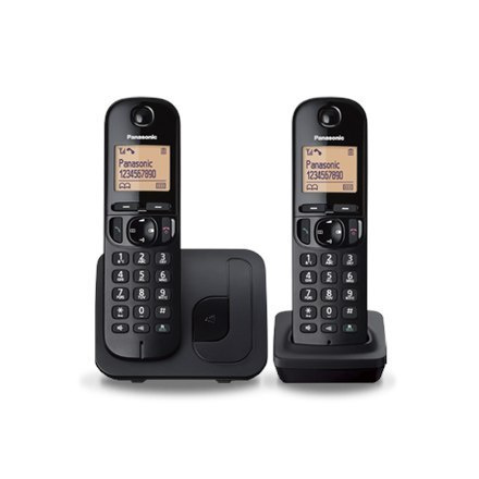 Panasonic Cordless KX-TGC212FXB Black, Built-in display, Phonebook capacity 50 entries, Speakerphone, Caller ID Panasonic Cordless KX-TGC212FXB Black, Built-in display, Phonebook capacity 50 entries, Speakerphone, Caller ID