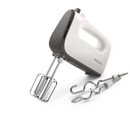 Philips Hand mixer HR3740/00 White/Grey, 450 W, Corded, Number of speeds 5, Shaft material Stainless steel