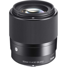 Sigma 30mm F1.4 DC DN for MFT, Black [Contemporary] Sigma 30mm F1.4 DC DN Micro Four Thirds [CONTEMPORARY]