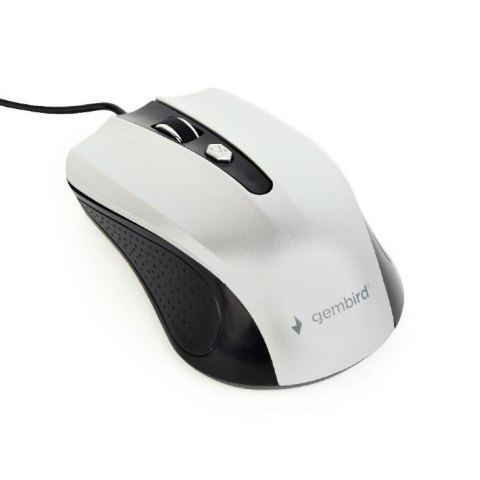 Gembird Mouse MUS-4B-01-BS Standard, No, Black/ silver, No, Gembird Mouse MUS-4B-01-BS Standard, No, Black/ silver, No,
