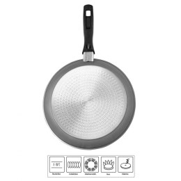 Stoneline 6843 Frying Pan, 26 cm, Gas , electric, ceramic, induction, Grey, Non-stick coating, Fixed