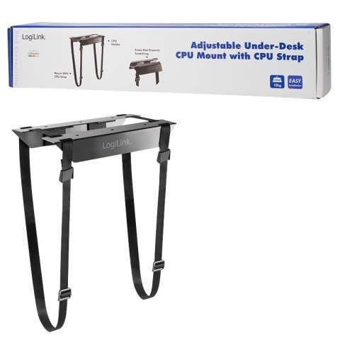 LogiLink EO0009 Adjustable Under-Desk CPU Mount, strap LogiLink EO0009 Adjustable Under-Desk CPU Mount, strap