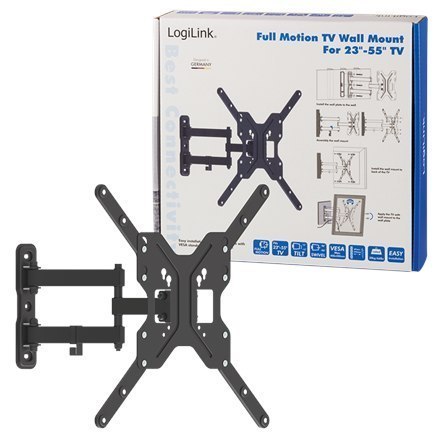 Logilink BP0016 TV Wall mount, 23"-55", tilt +15°-15°,swievel +-90°, 395mm Logilink BP0016 TV Wall mount, 23"-55", tilt +15°-15°,swievel +-90°, 395mm