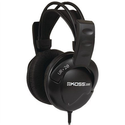Koss Headphones DJ Style UR20 Headband/On-Ear, 3.5mm (1/8 inch), Black, Noice canceling, Koss Headphones DJ Style UR20 Headband/On-Ear, 3.5mm (1/8 inch), Black, Noice canceling,