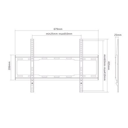 Sunne Wall, Flat, VESA 200 x 200, 400 x 200, 300 x 300, 400 x 400, 600 x 400 mm, Black Sunne Wall, Flat, VESA 200 x 200, 400 x 200, 300 x 300, 400 x 400, 600 x 400 mm, Black