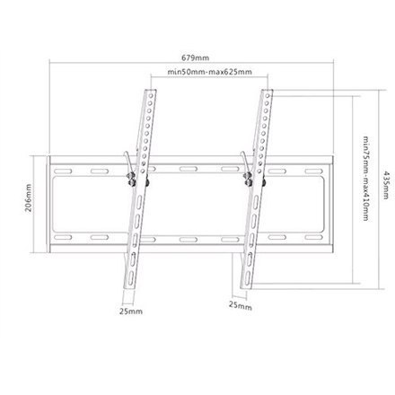 Sunne Wall, Tilt, VESA 200 x 200, 400 x 200, 300 x 300, 400 x 400, 600 x 400 mm, Black Sunne Wall, Tilt, VESA 200 x 200, 400 x 200, 300 x 300, 400 x 400, 600 x 400 mm, Black