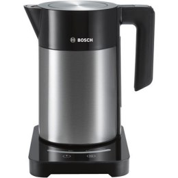 Czajnik Elektryczny Bosch Kettle TWK7203 With electronic control, Stainless steel, Stainless steel/ black, 2200 W, 360° rotation
