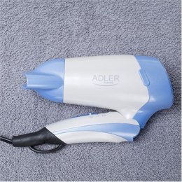 Adler Hair Dryer AD 2222	 Foldable handle, 1200 W, White/blue