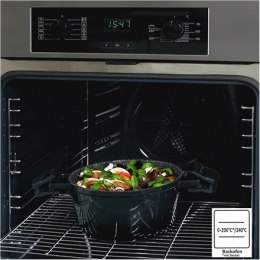 Stoneline Roasting Pot 2.6 L, 20 cm, Black, Lid included