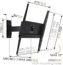 Vogels Wall mount, MA3030-A1, Full motion, 32-55 ", Maximum weight (capacity) 25 kg, VESA 100-400 mm, Black Vogels Wall mount, MA3030-A1, Full motion, 32-55 ", Maximum weight (capacity) 25 kg, VESA 100-400 mm, Black
