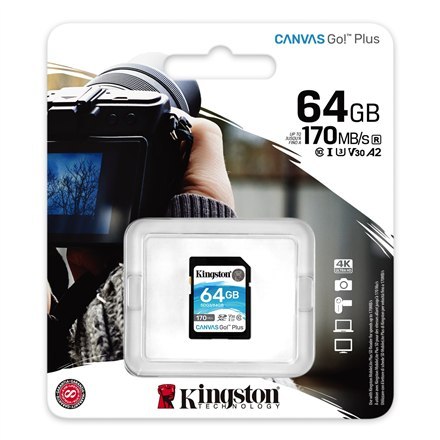 Kingston Canvas Go! Plus 64 GB, SD, Flash memory class 10 Kingston Canvas Go! Plus 64 GB, SD, Flash memory class 10