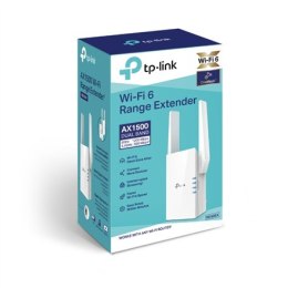 TP-LINK Extender RE505X 802.11ax, 2.4GHz/5GHz, 300+1200 Mbit/s, 10/100/1000 Mbit/s, Ethernet LAN (RJ-45) ports 1, Antenna type