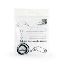 Cablexpert 3.5 mm Stereo Audio Right Angle Adapter A-3.5M-3.5FL