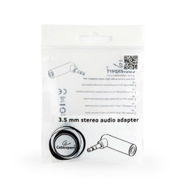 Cablexpert 3.5 mm Stereo Audio Right Angle Adapter A-3.5M-3.5FL