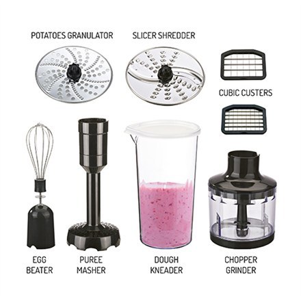 Camry Blender CR 4623 Hand Blender, 1600 W, Plastic, 0.6 L, Ice crushing, Mini chopper, Black/Stainless steel Camry Blender CR 4623 Hand Blender, 1600 W, Plastic, 0.6 L, Ice crushing, Mini chopper, Black/Stainless steel