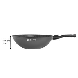 Stoneline Pan 19569 Wok, Diameter 30 cm, Suitable for induction hob, Removable handle, Anthracite