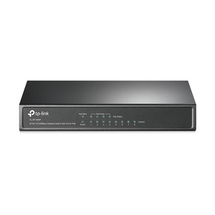 TP-LINK Switch TL-SF1008P Unmanaged, Desktop, 10/100 Mbps (RJ-45) ports quantity 8, PoE ports quantity 4, Power supply type Exte TP-LINK Switch TL-SF1008P Unmanaged, Desktop, 10/100 Mbps (RJ-45) ports quantity 8, PoE ports quantity 4, Power supply type Exte