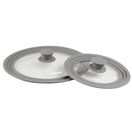 Zestaw dwóch Pokrywek Stoneline Lid set of 2 13705 Lid, Diameter 16/18/20 and 24/26/28 cm, Transparent