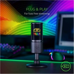 Razer Seiren Emote Microphone with Emoticons, Wireless, Black