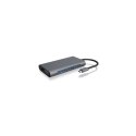Icy Box IB-DK4040-CPD USB Type-C™ DockingStation with two video interfaces Icy Box IB-DK4040-CPD USB Type-C™ DockingStation with two video interfaces