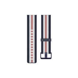 Fitbit Versa-Lite Woven Hybrid Band, large, navy/pink