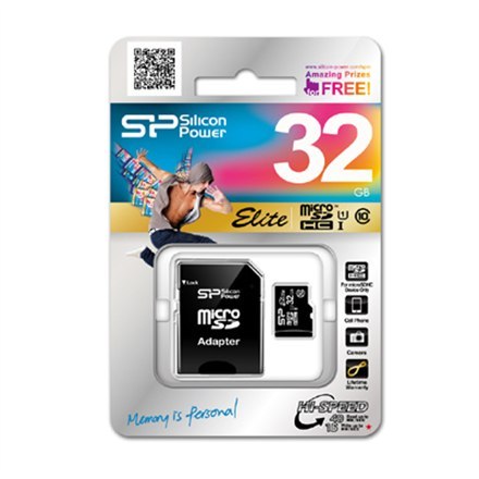Silicon Power Elite 8GB microSDHC UHS-I 8GB GB, Micro SDHC, Flash memory class Class 10, SD Silicon Power Elite 8GB microSDHC UHS-I 8GB GB, Micro SDHC, Flash memory class Class 10, SD