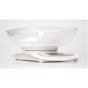 Adler AD 3137 Kitchen scales, Capacity 5 kg , Graduation 1g, Big LCD Display, Auto-zero/Auto-off, Large bowl, Biały Adler Adler Adler AD 3137 Kitchen scales, Capacity 5 kg , Graduation 1g, Big LCD Display, Auto-zero/Auto-off, Large bowl, Biały Adler Adler