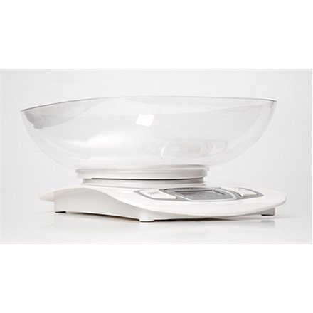 Adler AD 3137 Kitchen scales, Capacity 5 kg , Graduation 1g, Big LCD Display, Auto-zero/Auto-off, Large bowl, Biały Adler Adler Adler AD 3137 Kitchen scales, Capacity 5 kg , Graduation 1g, Big LCD Display, Auto-zero/Auto-off, Large bowl, Biały Adler Adler