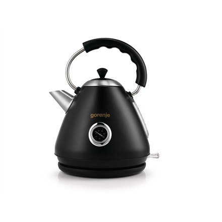 Czajnik Elektryczny Gorenje Kettle K17CLBK Electric, 2200 W, 1.7 L, Plastic and metal, Black, 360° rotational base Czajnik Elektryczny Gorenje Kettle K17CLBK Electric, 2200 W, 1.7 L, Plastic and metal, Black, 360° rotational base