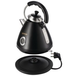 Czajnik Elektryczny Gorenje Kettle K17CLBK Electric, 2200 W, 1.7 L, Plastic and metal, Black, 360° rotational base