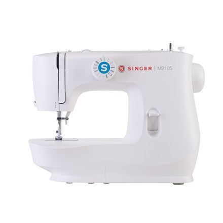 Singer Sewing Machine M2105 Number of stitches 8, Number of buttonholes 1, White Singer Sewing Machine M2105 Number of stitches 8, Number of buttonholes 1, White