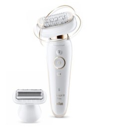 Braun Epilator SES9002 Epilator Silk-epil 9 Flex Operating time 40 min, Cordless, Number of speeds 2, White/Gold