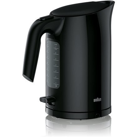 Braun Kettle WK3100BK PurEase Standard, 2200 W, 1.7 L, Plastic, Black, 360° rotational base Braun Kettle WK3100BK PurEase Standard, 2200 W, 1.7 L, Plastic, Black, 360° rotational base