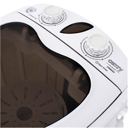 Camry Mini washing machine CR 8054 Top loading, Washing capacity 3 kg, Depth 37 cm, Width 36 cm, White/Gray, Semi-automatic Camry Mini washing machine CR 8054 Top loading, Washing capacity 3 kg, Depth 37 cm, Width 36 cm, White/Gray, Semi-automatic